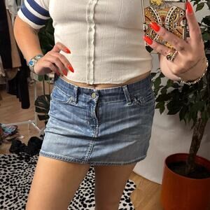 y2k Citizens of Humanity Denim Mini Skirt Blue Size 28